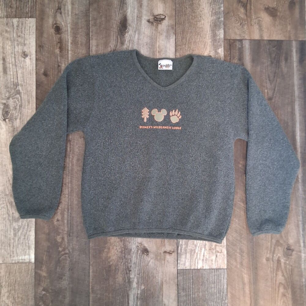 Vintage Walt Disney World Disney’s Wilderness Lodge Knit Pullover Sweater Large